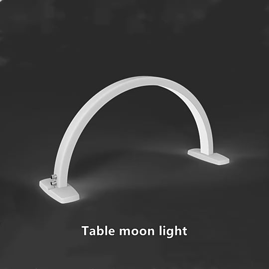 XOLLOZ Half-Moon Nail Desk Lamp for Professionals, 1600 Lumen